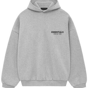 Fear of God Essentials Light Gray Hoodie